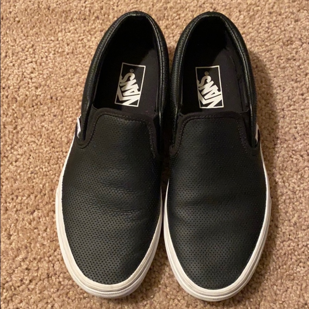 Black Slip-on Vans